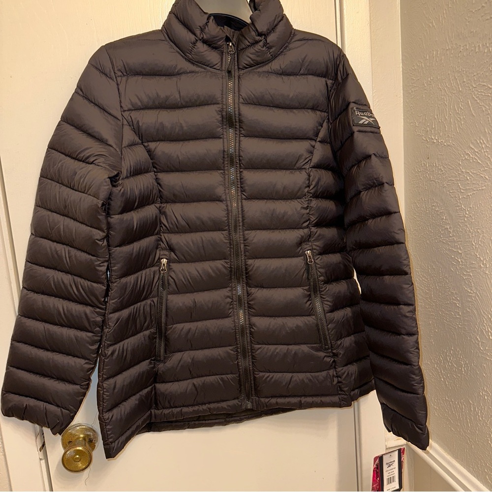 Reebok Junior Boys' Lightweight Glacier Shield Quilted Puffer Jacket Sz M